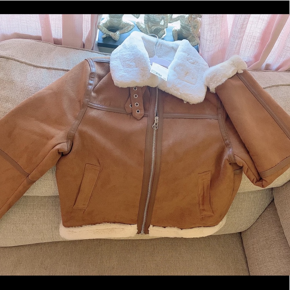Faux Fur-Lined Jacket
